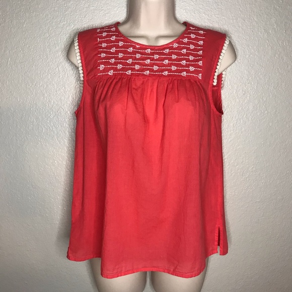 LOFT Tops - Ann Taylor LOFT Women’s Coral Top Size XS loose